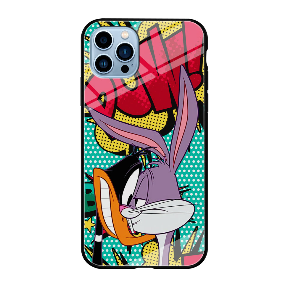 Daffy Duck Versus Bugs Bunny Battle iPhone 12 Pro Case