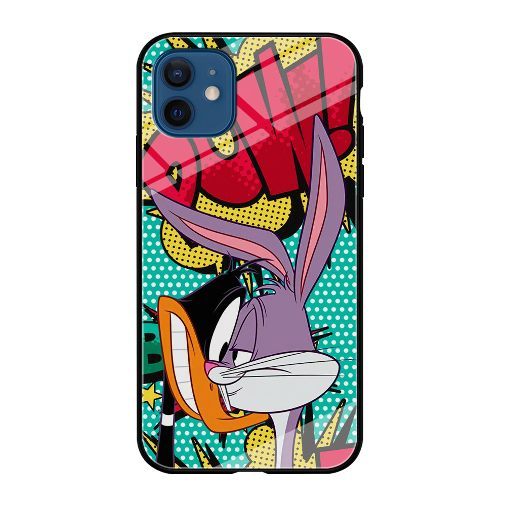 Daffy Duck Versus Bugs Bunny Battle iPhone 12 Case