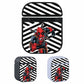 Deadpool Black and White Abstract Hard Plastic Case Cover For Apple Airpods