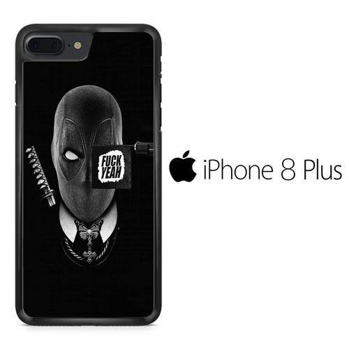 Deadpool Black Matte iPhone 8 Plus Case - ezzyst
