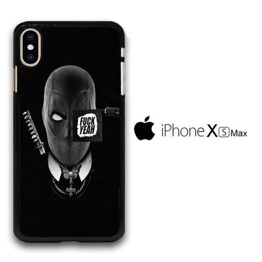 Deadpool Black Matte iPhone Xs Max Case