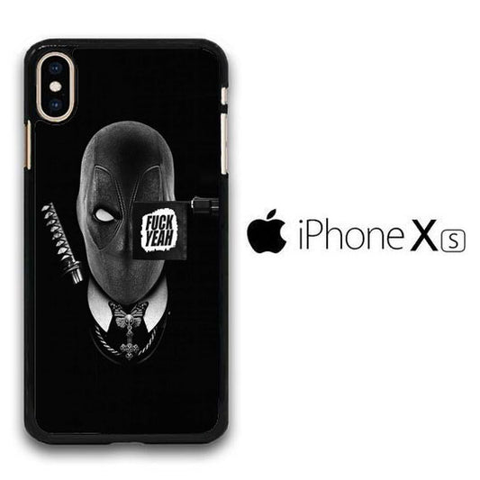 Deadpool Black Matte iPhone Xs Case