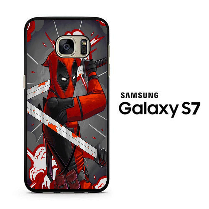 Deadpool Ready To Fight Samsung Galaxy S7 Case