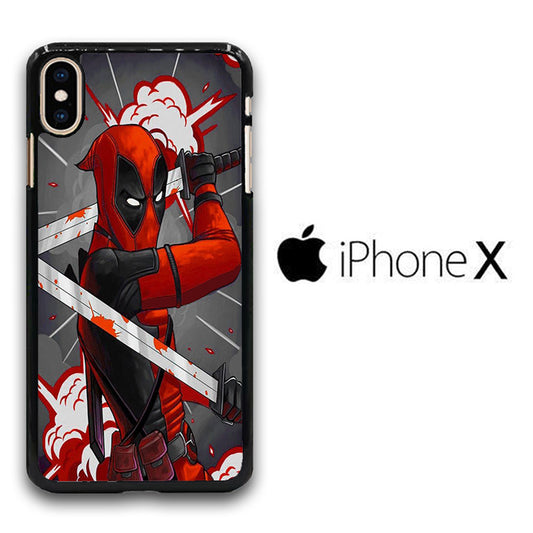 Deadpool Ready To Fight iPhone X Case