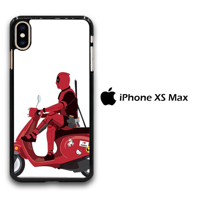 Deadpool Scooter iPhone Xs Max Case