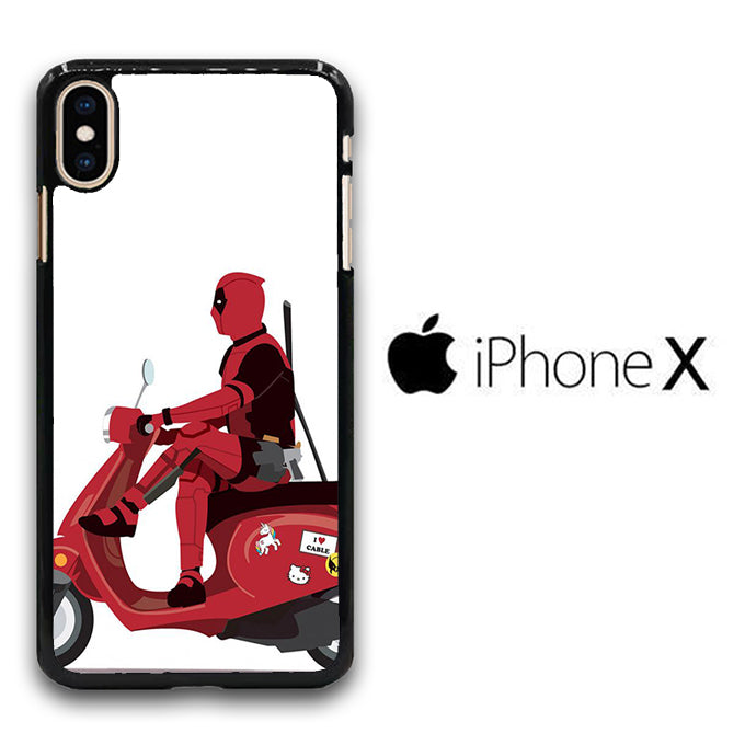 Deadpool Scooter iPhone X Case