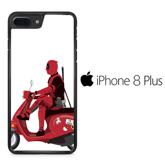 Deadpool Scooter iPhone 8 Plus Case