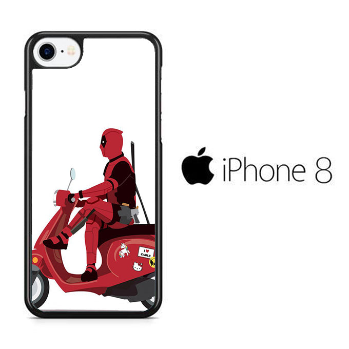 Deadpool Scooter iPhone 8 Case