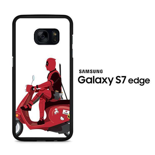 Deadpool Scooter Samsung Galaxy S7 Edge Case - ezzyst