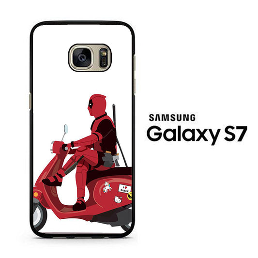 Deadpool Scooter Samsung Galaxy S7 Case