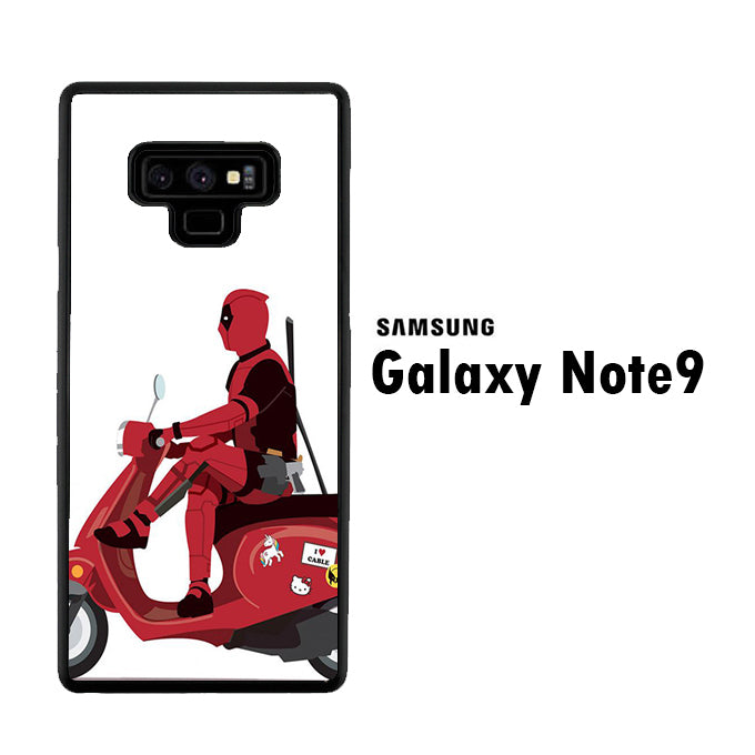 Deadpool Scooter Samsung Galaxy Note 9 Case