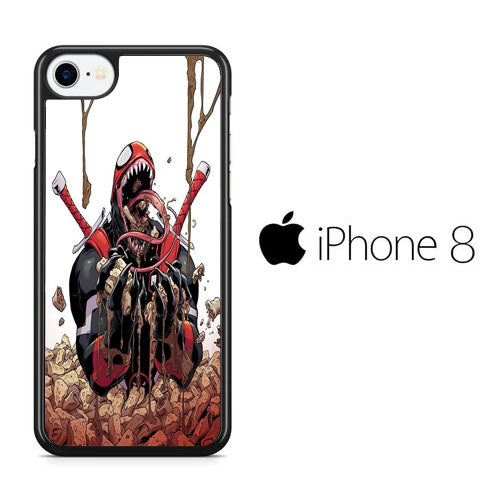 Deadpool Venom Eat Sereal iPhone 8 Case