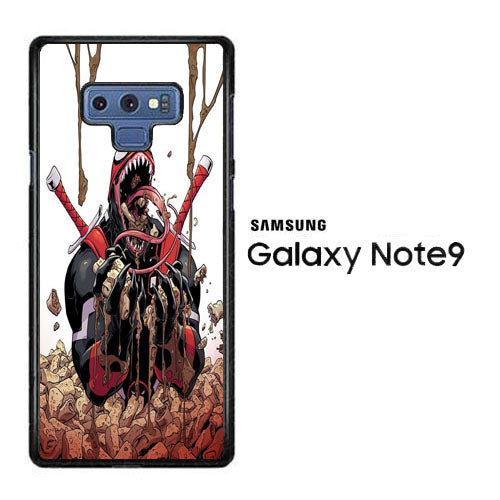 Deadpool Venom Eat Sereal Samsung Galaxy Note 9 Case