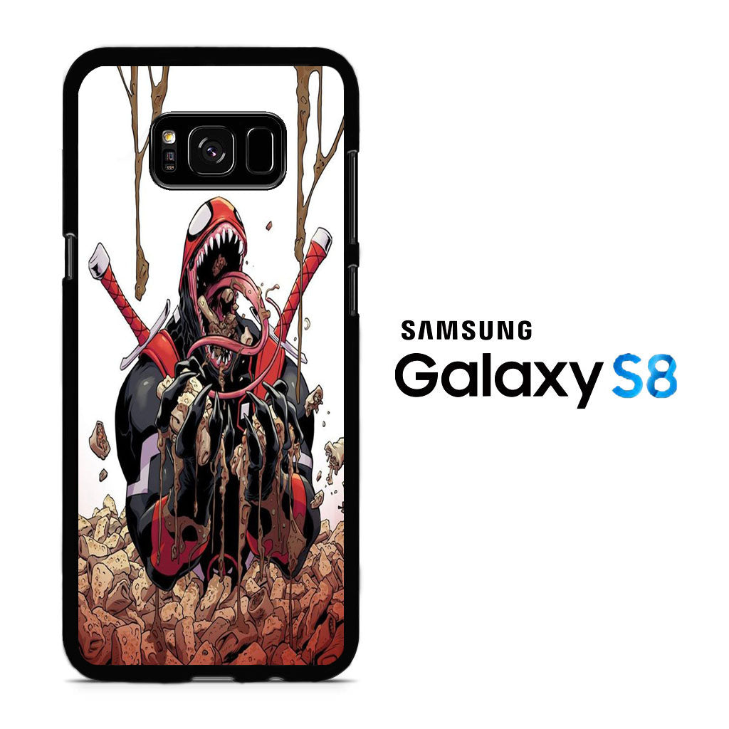 Deadpool Venom Eat Sereal Samsung Galaxy S8 Case
