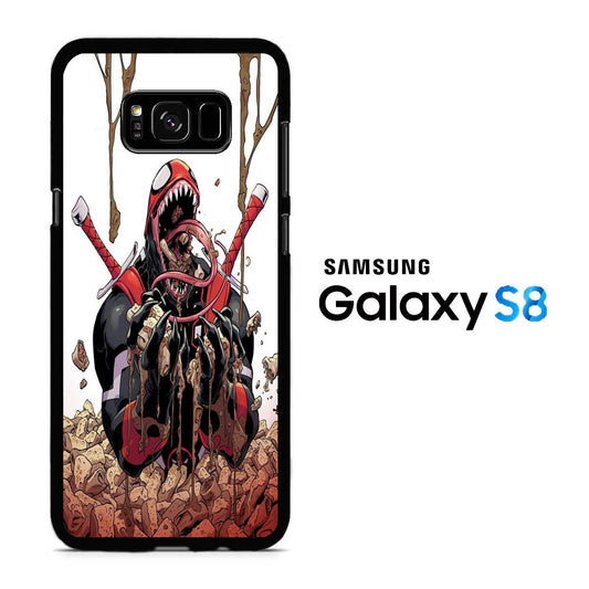 Deadpool Venom Eat Sereal Samsung Galaxy S8 Case