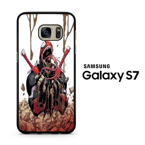 Deadpool Venom Eat Sereal Samsung Galaxy S7 Case