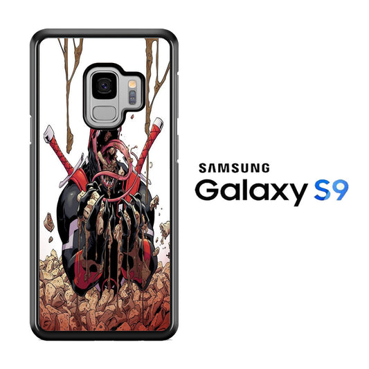 Deadpool Venom Eat Sereal Samsung Galaxy S9 Case