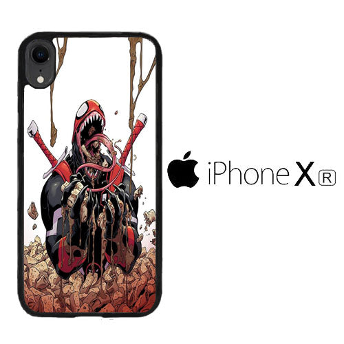 Deadpool Venom Eat Sereal iPhone XR Case