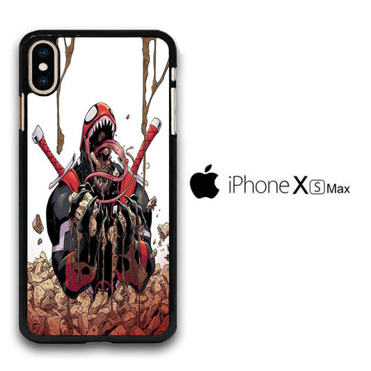 Deadpool Venom Eat Sereal iPhone Xs Max Case