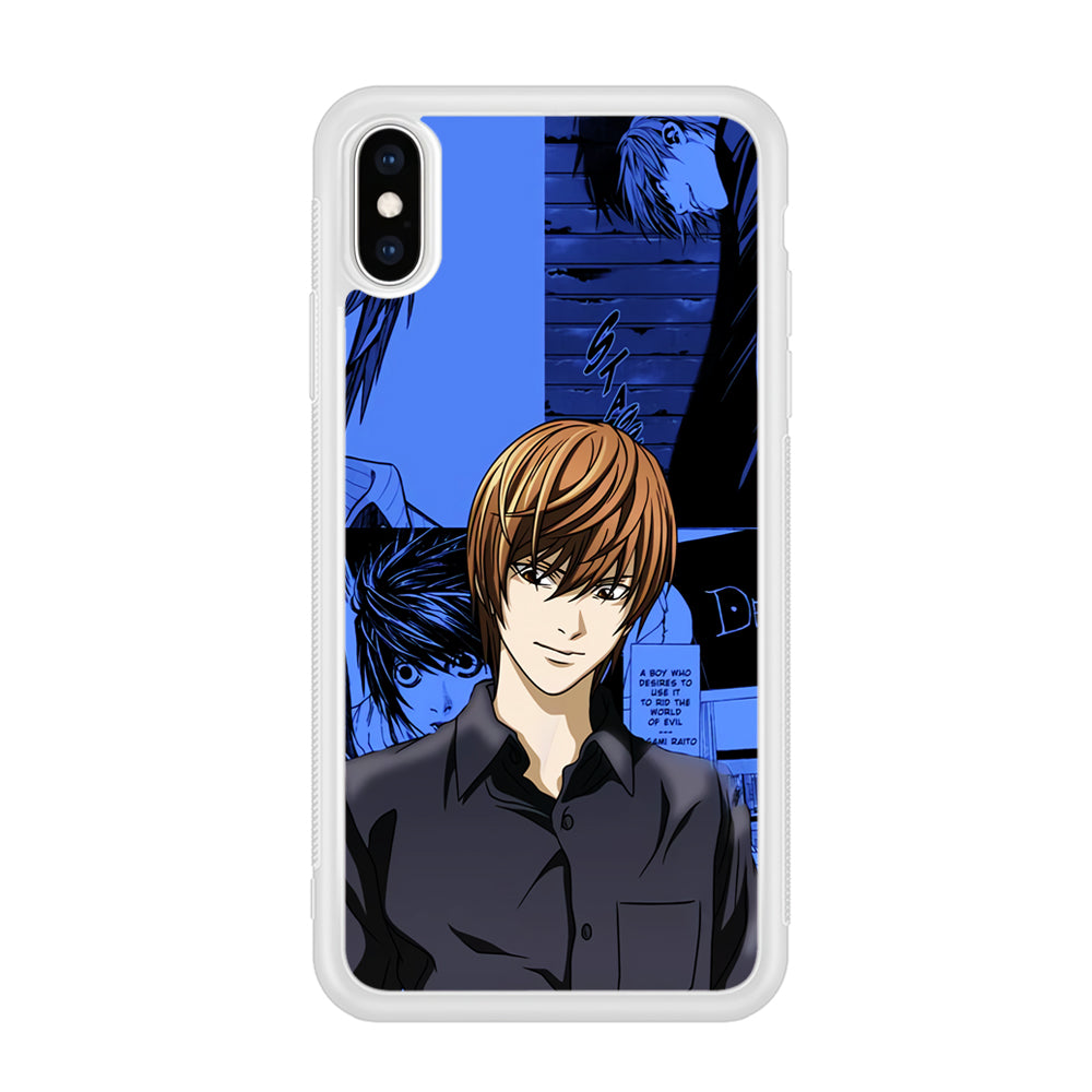 Death Note Light Yagami Comic iPhone XS Case