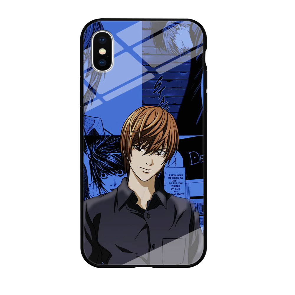 Death Note Light Yagami Comic iPhone Xs Max Case