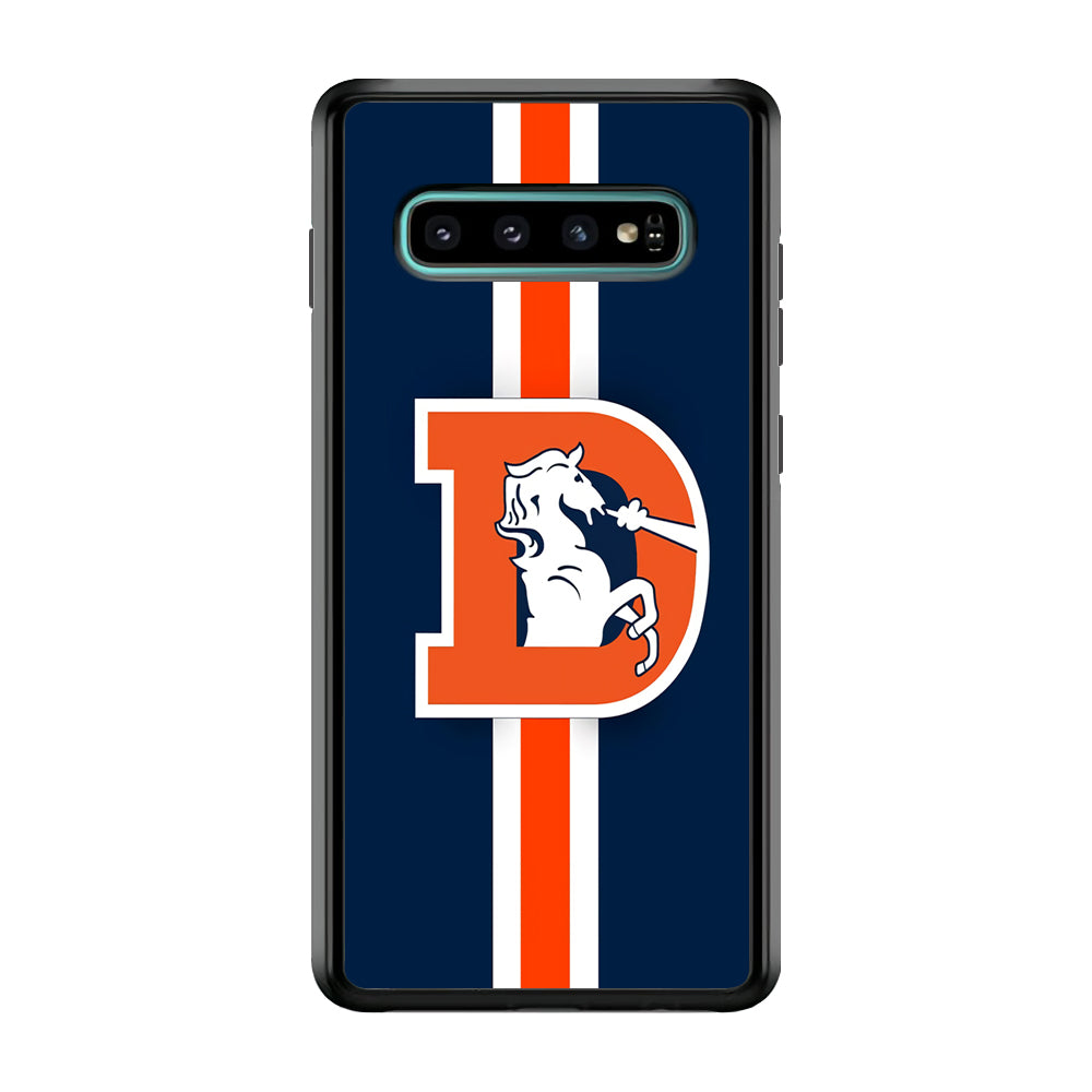 Denver Broncos Stripe Samsung Galaxy S10 Case