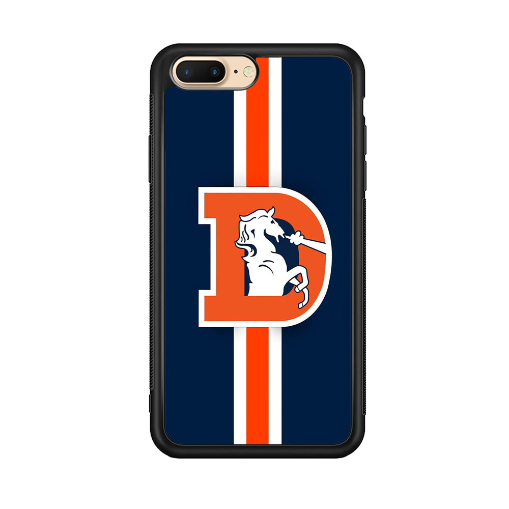 Denver Broncos Stripe iPhone 7 Plus Case