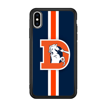 Denver Broncos Stripe iPhone Xs Max Case