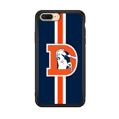 Denver Broncos Stripe iPhone 8 Plus Case