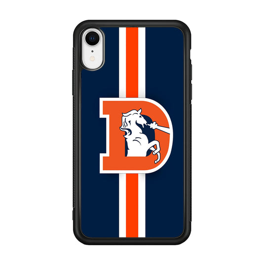 Denver Broncos Stripe iPhone XR Case