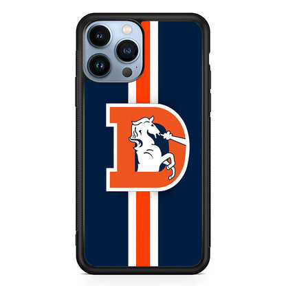 Denver Broncos Stripe iPhone 13 Pro Max Case