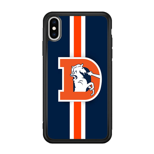 Denver Broncos Stripe iPhone XS Case