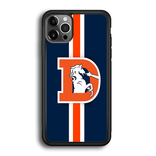 Denver Broncos Stripe iPhone 12 Pro Case