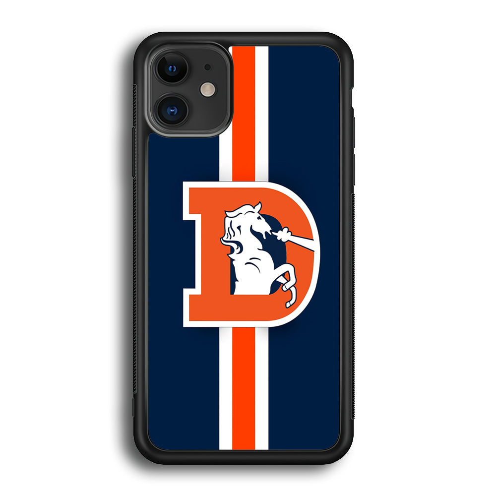 Denver Broncos Stripe iPhone 12 Case