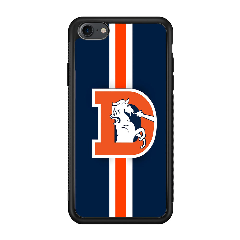 Denver Broncos Stripe iPhone 8 Case