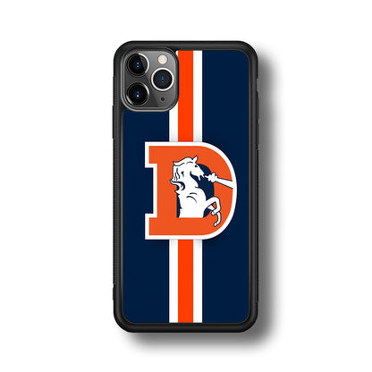 Denver Broncos Stripe iPhone 11 Pro Max Case