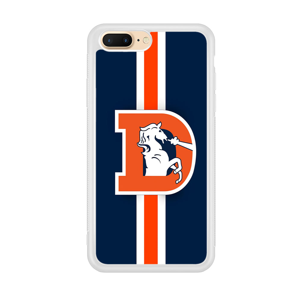 Denver Broncos Stripe iPhone 8 Plus Case