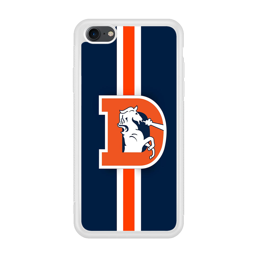 Denver Broncos Stripe iPhone 8 Case