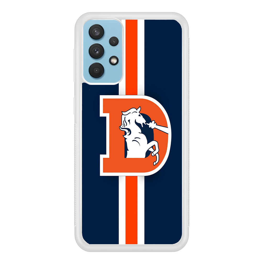 Denver Broncos Stripe Samsung Galaxy A32 Case