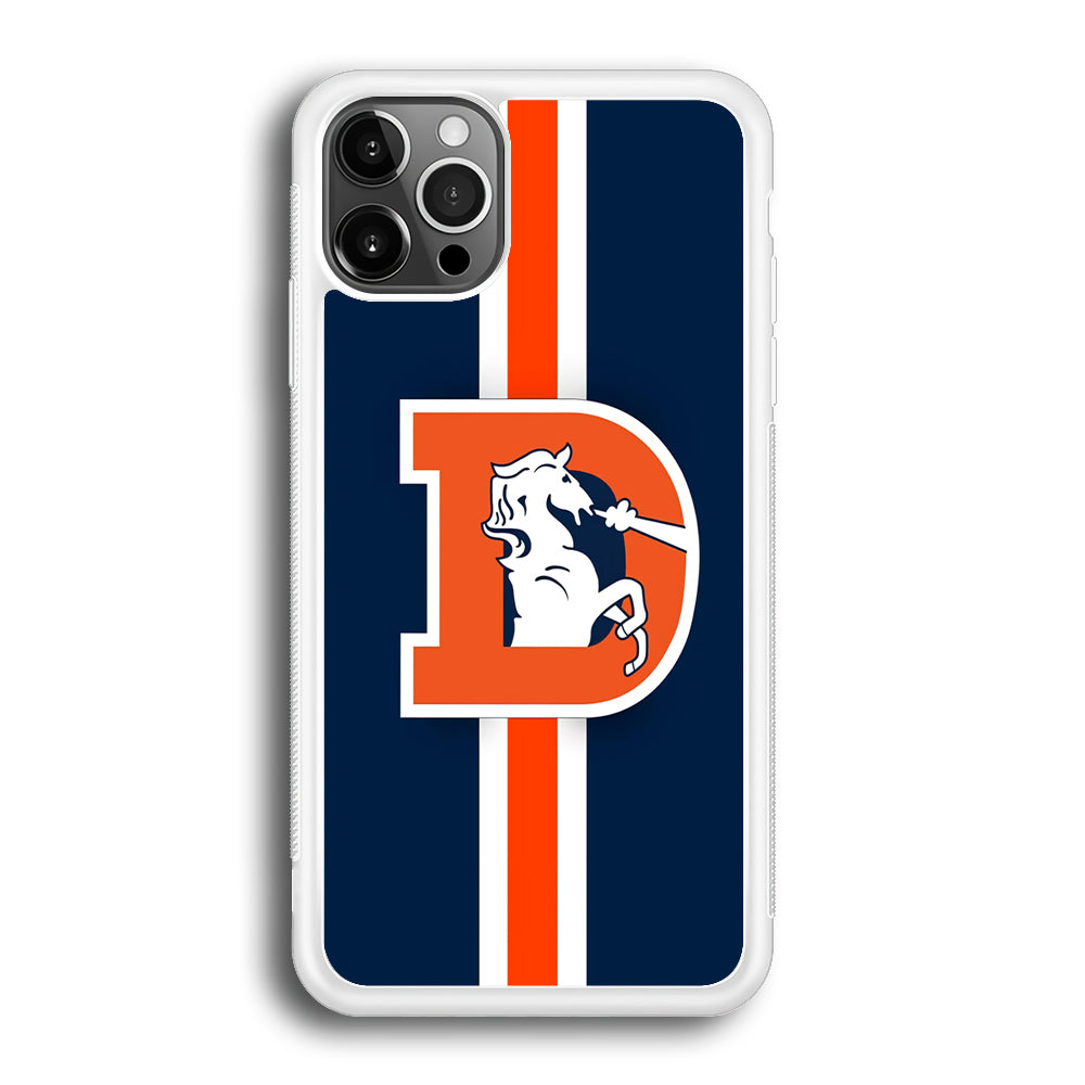 Denver Broncos Stripe iPhone 12 Pro Case