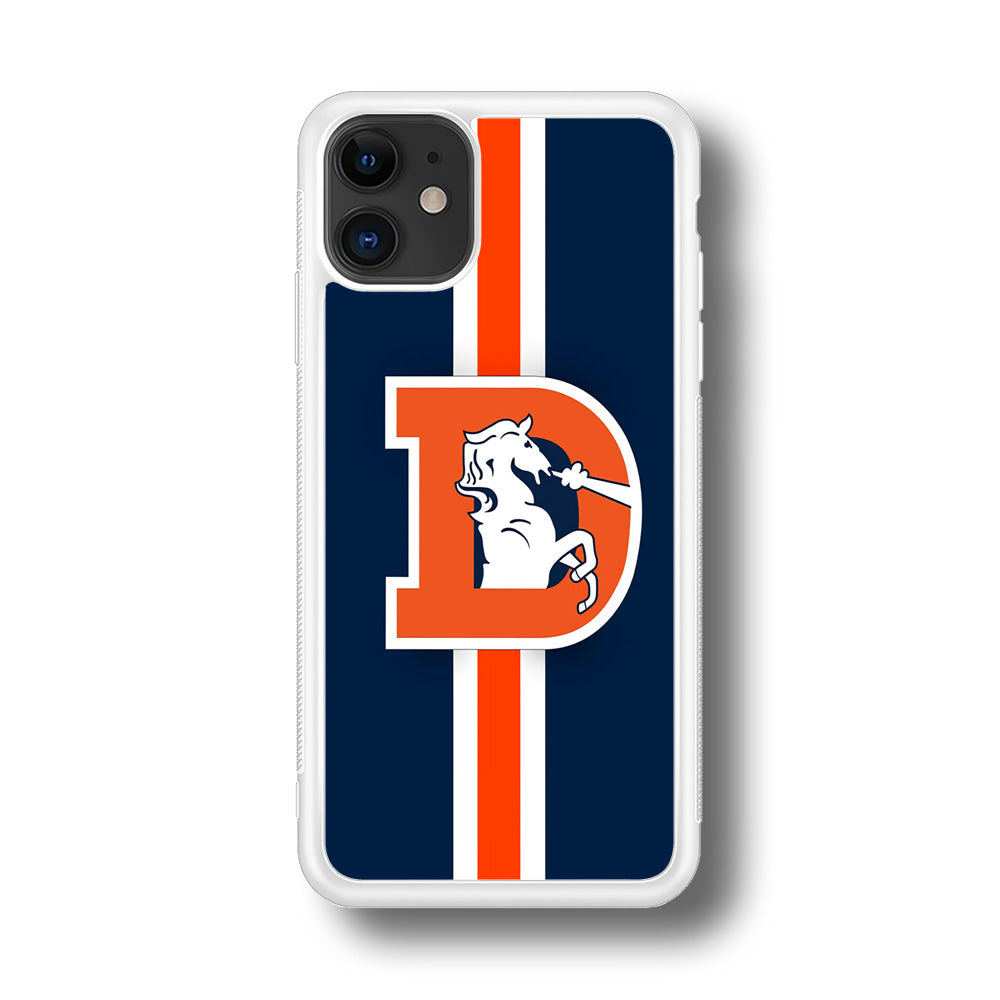 Denver Broncos Stripe iPhone 11 Case