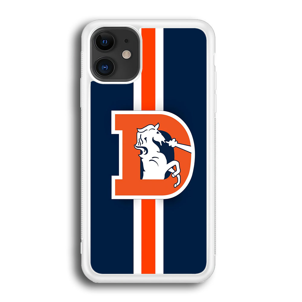 Denver Broncos Stripe iPhone 12 Case