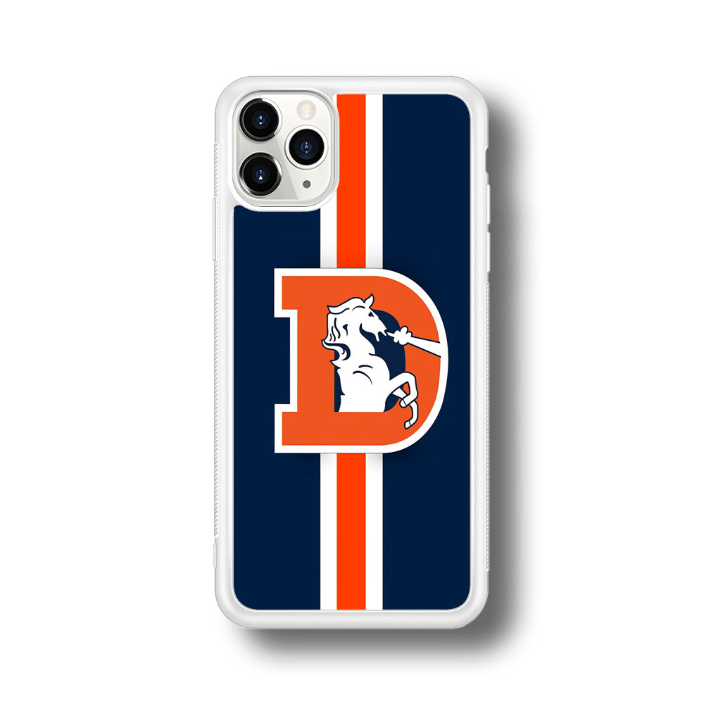 Denver Broncos Stripe iPhone 11 Pro Max Case