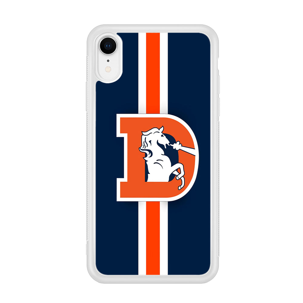 Denver Broncos Stripe iPhone XR Case