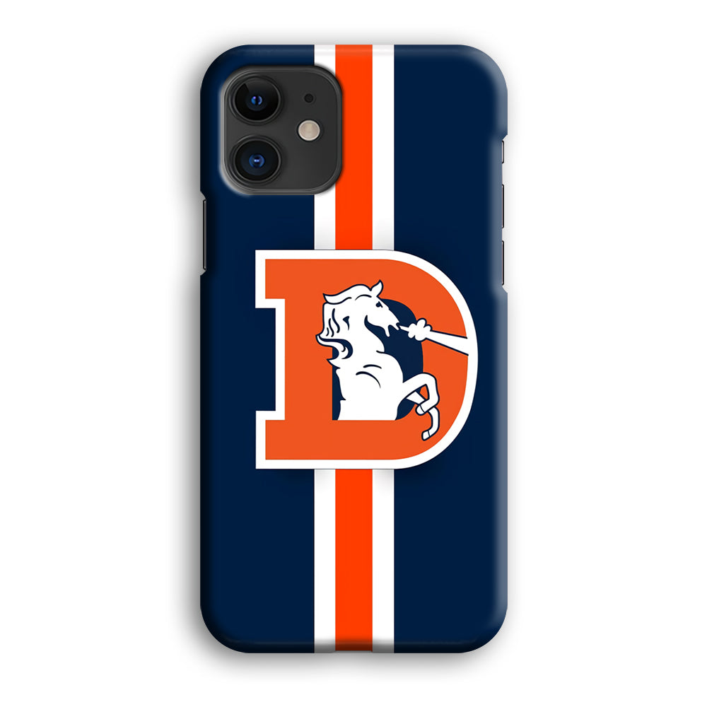 Denver Broncos Stripe iPhone 12 Case