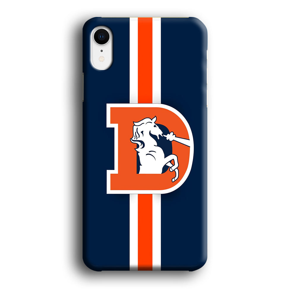 Denver Broncos Stripe iPhone XR Case