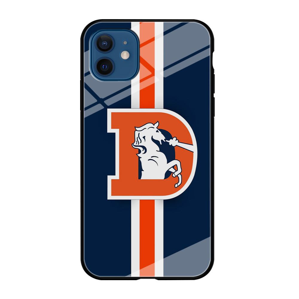 Denver Broncos Stripe iPhone 12 Case