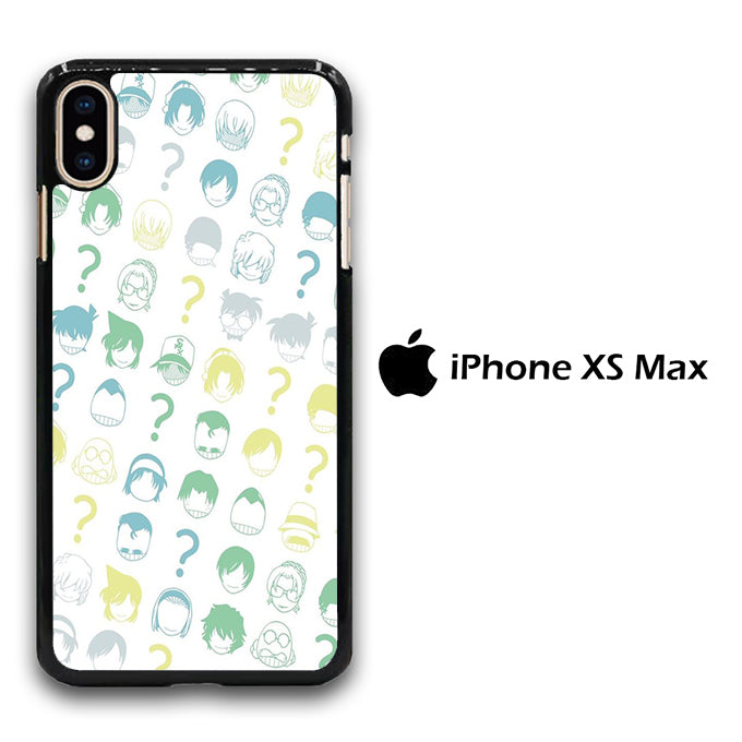Detective Conan White Doodle iPhone Xs Max Case
