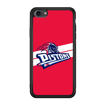 Detroit Pistons White Stripe iPhone 8 Case