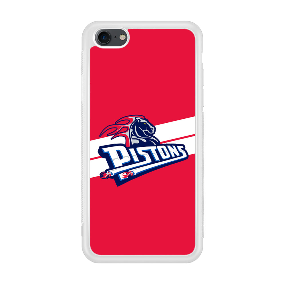 Detroit Pistons White Stripe iPhone 8 Case